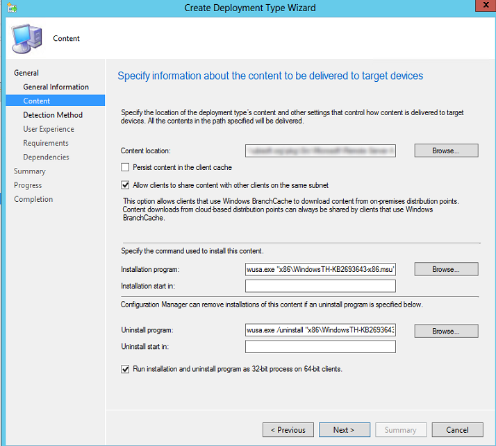 rsat windows 10 sccm