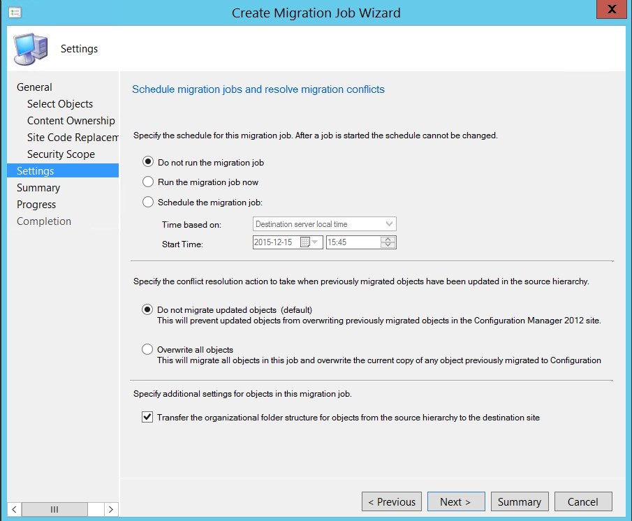 sccm 1511 migration