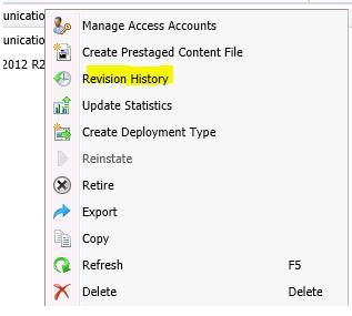 sccm deployment type cannot be deleted