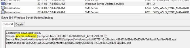 Microsoft Software License Terms have not been completely downloaded