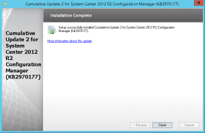 SCCM 2012 r2 CU2 installation guide