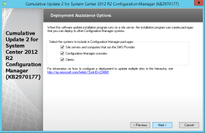 SCCM 2012 r2 CU2 installation guide