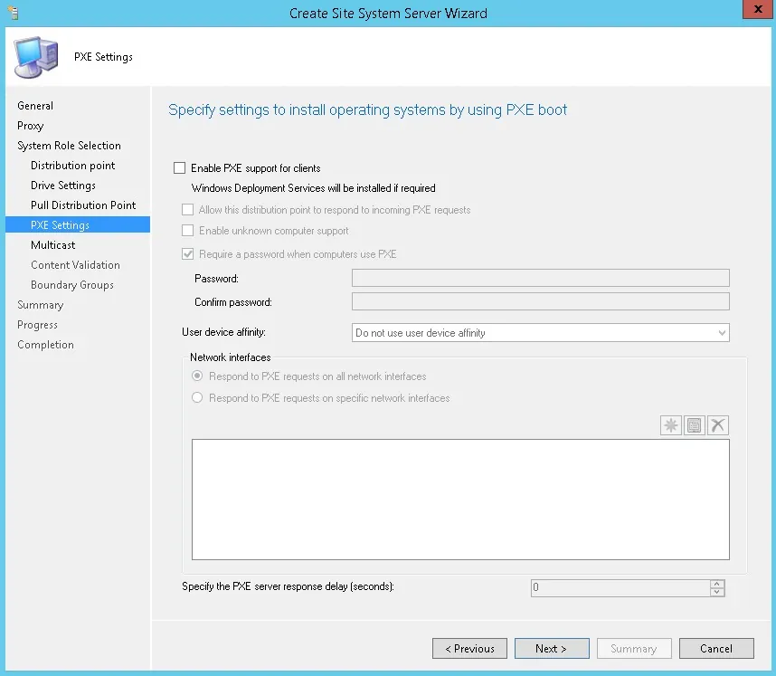 Site system. Tiny PXE Server. PXE device enable что это. Pull distribution point. Windows Multipoint Server.