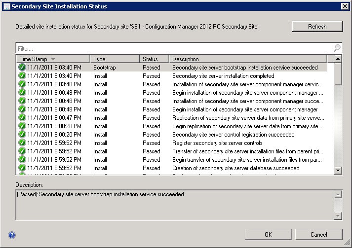 SCCM 2012 Secondary Site Installation