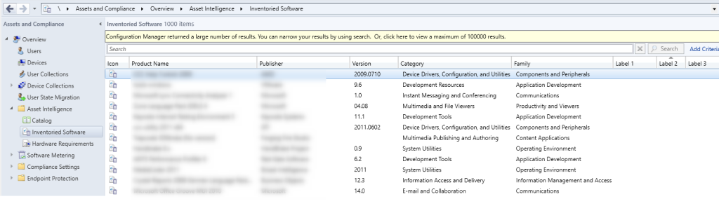 sccm 2012 asset intelligence custom labels