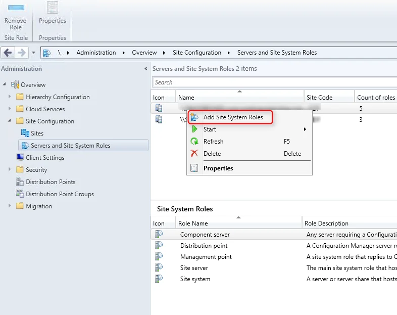 sccm 2012 install asset intelligence synchronization point