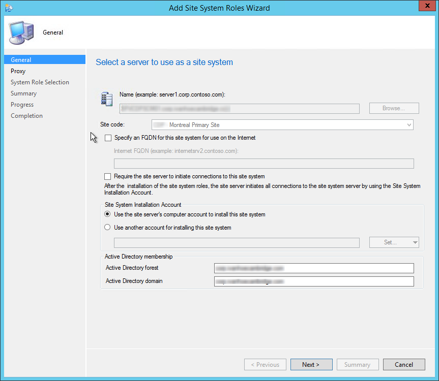 sccm 2012 install fallback status point