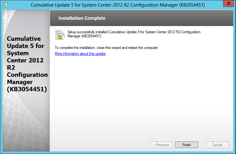 SCCM 2012 R2 CU5 Installation guide