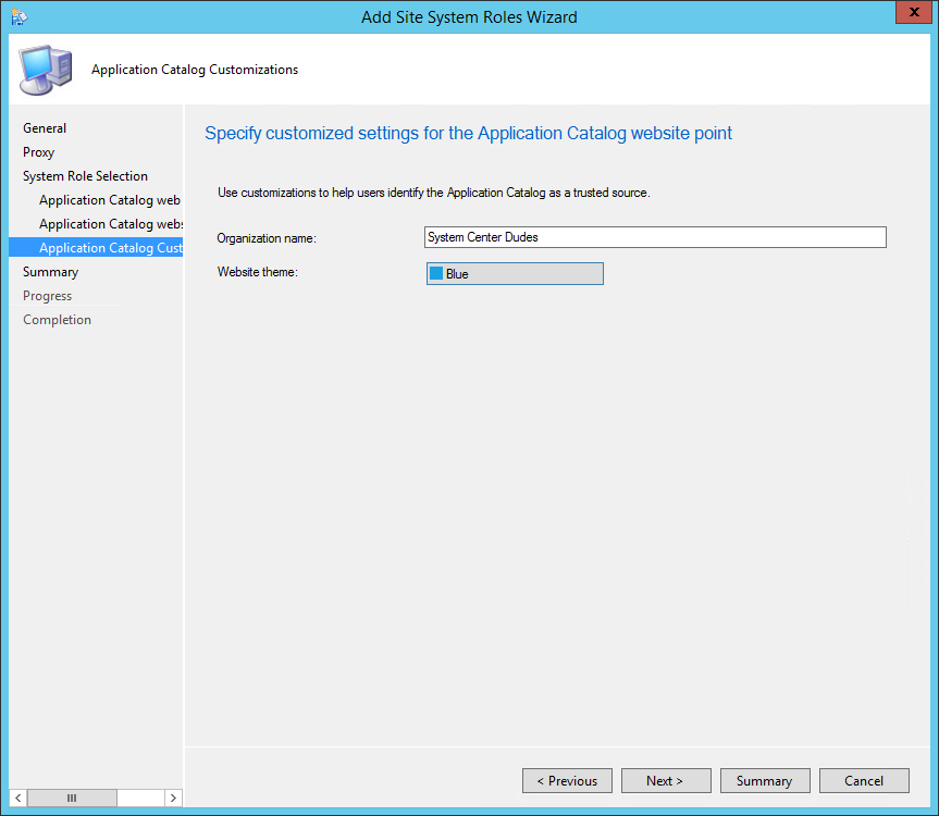 sccm 2012 application catalog