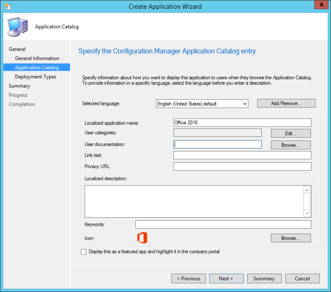 Deploy Office 2016 using SCCM 2012 ClicktoRun Version