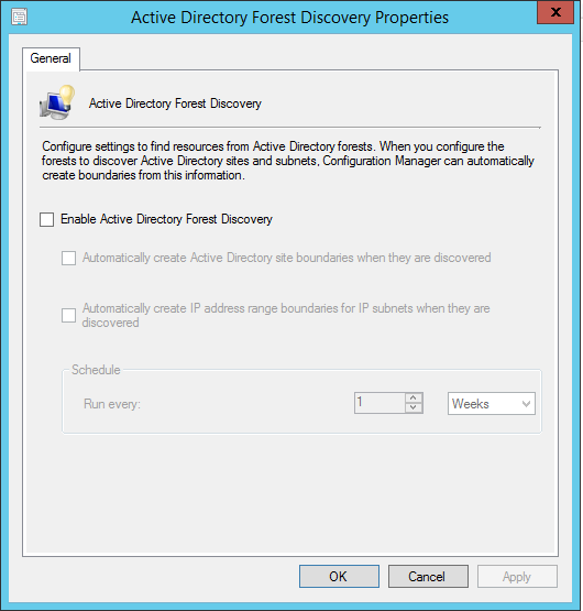 SCCM Discovery Methods