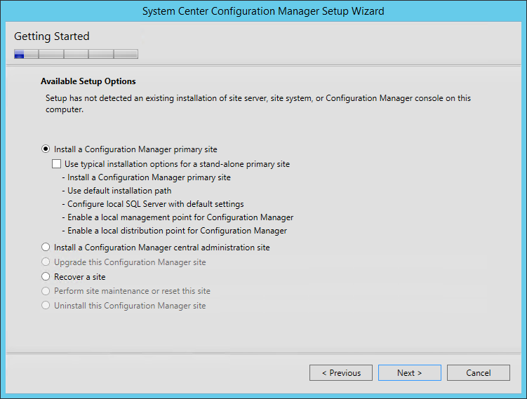 SCCM 1511 installation