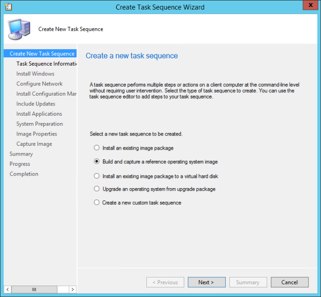 Windows 10 Deployment | Create SCCM Windows 10 Build and Capture Task ...