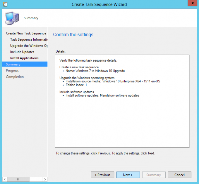 Deploy Windows 7 to Windows 10 with SCCM Task Sequence Upgrade