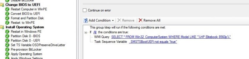 BIOS UEFI Conversion using SCCM Task Sequence - System Center Dudes
