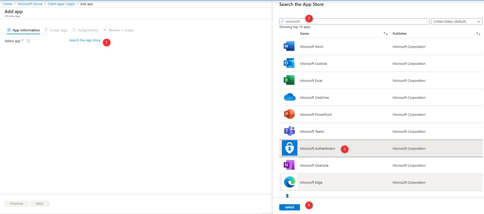 Intune Microsoft Authenticator app