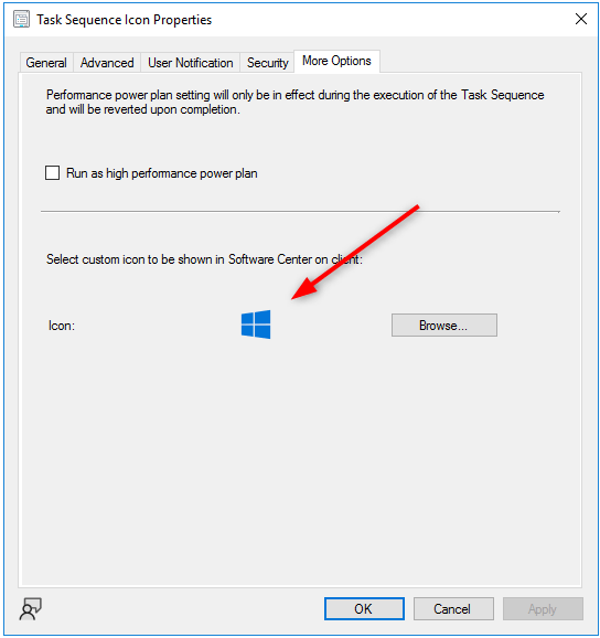 SCCM Task Sequence Package icons