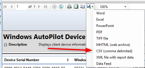 Endpoint Manager Autopilot device import