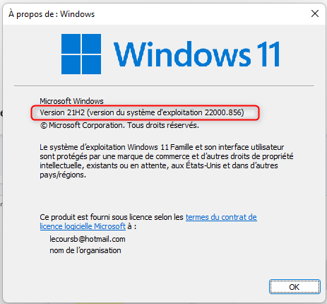 Windows 11 Build Numbers
