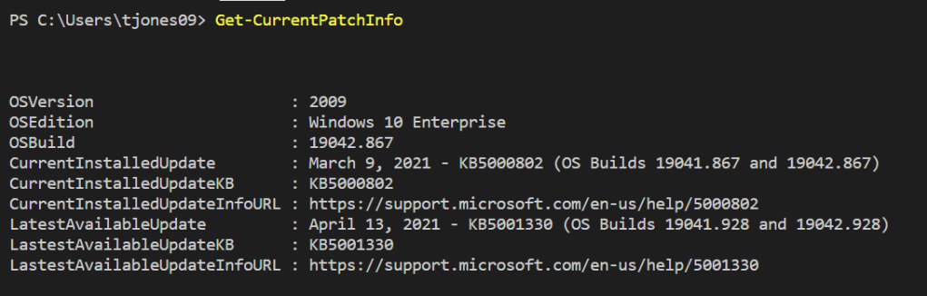 Identify your Windows 10 and Windows 11 Build Numbers using SCCM