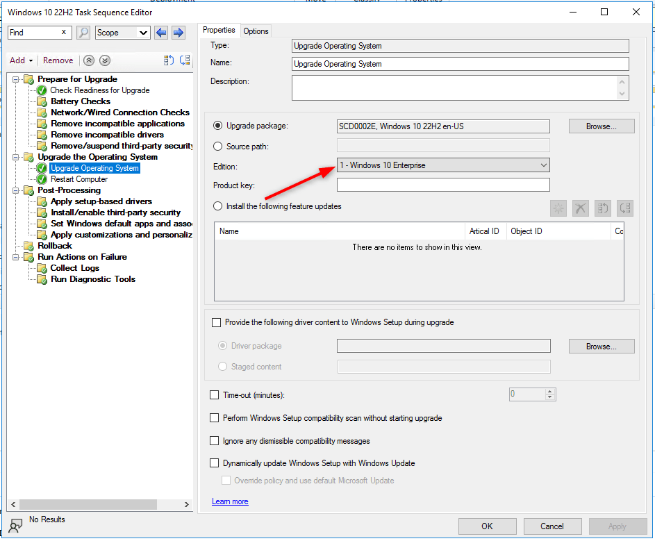 SCCM Windows 10 22H2