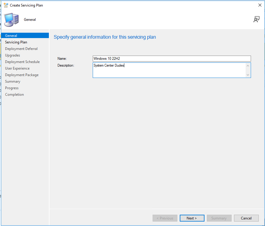 SCCM Windows 10 22H2
