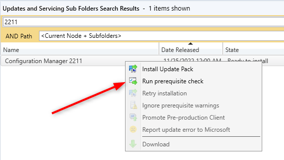 SCCM 2211 upgrade guide