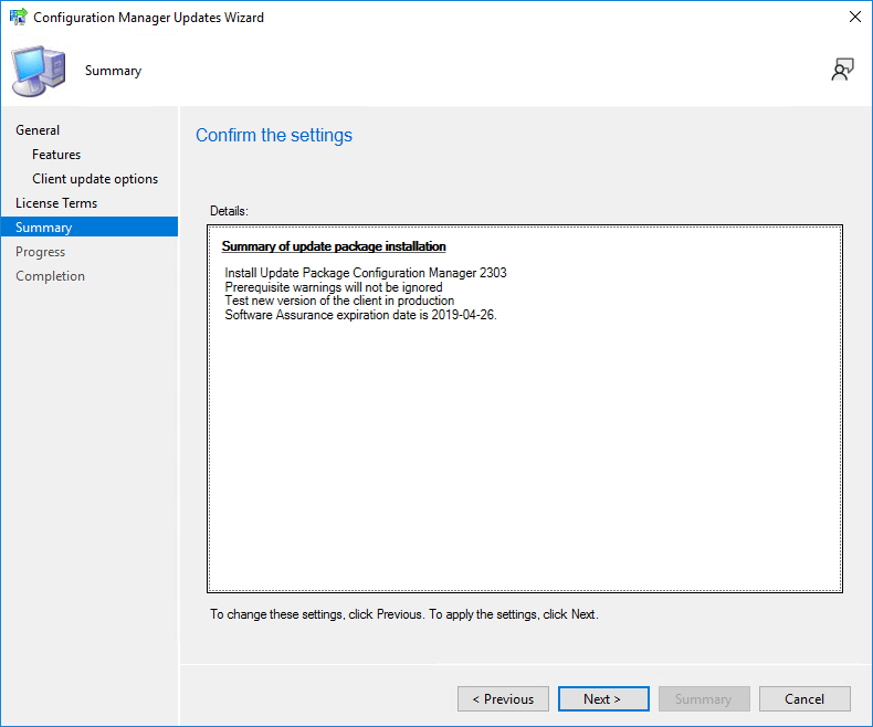 SCCM 2303 Upgrade Guide