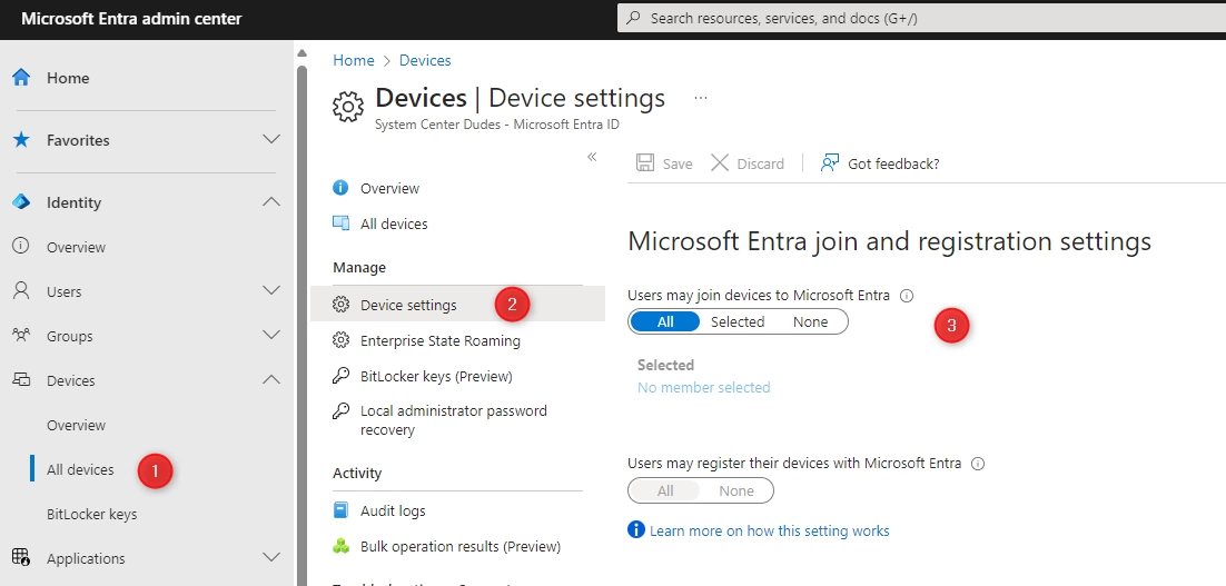 Intune Windows Devices Enrollment