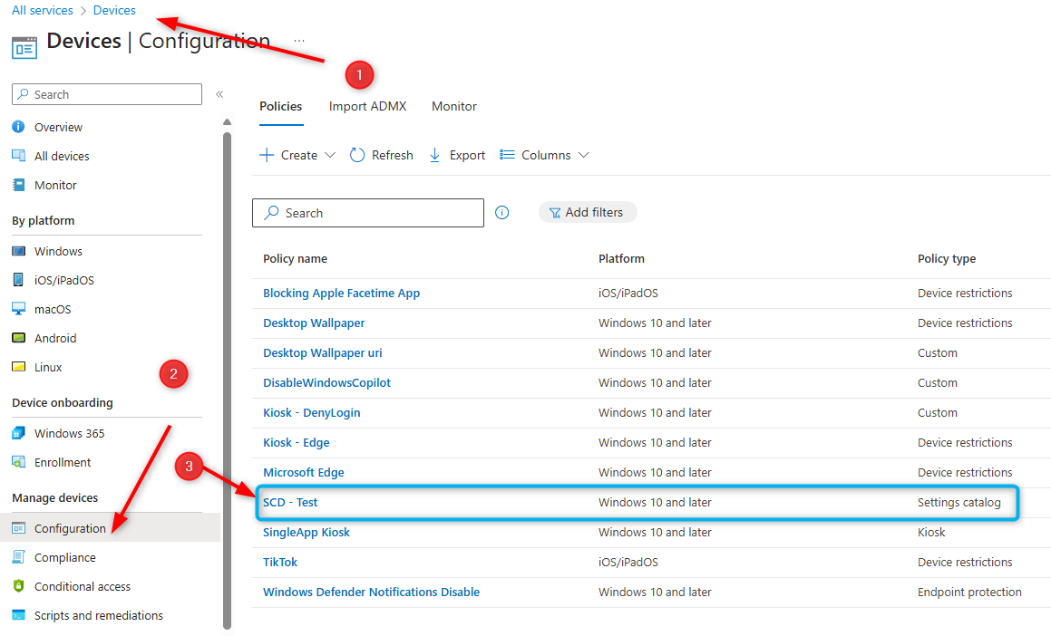 Migrate Group Policy Intune