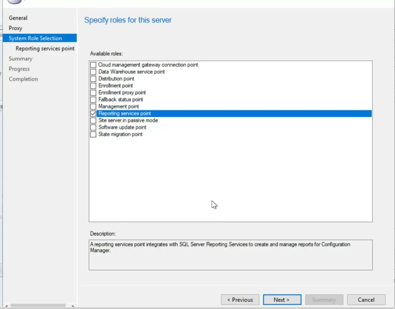 SCCM SSRS 2022