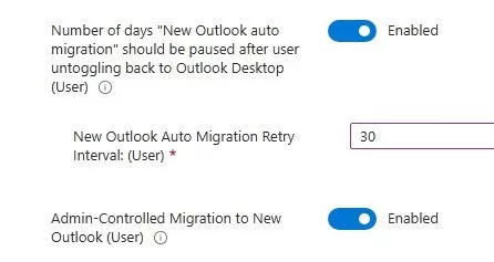 intune new outlook policy