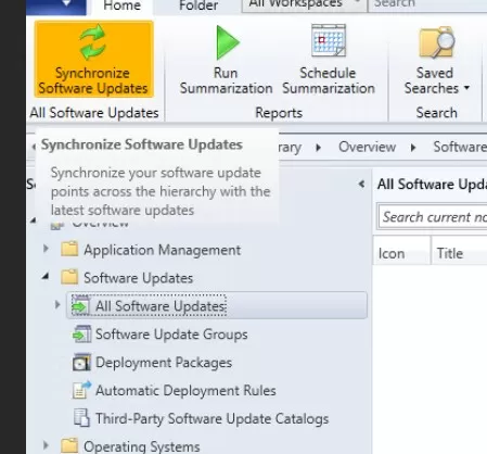 SCCM import out-of-band update