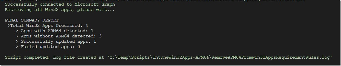Intune ARM64 Win32 apps