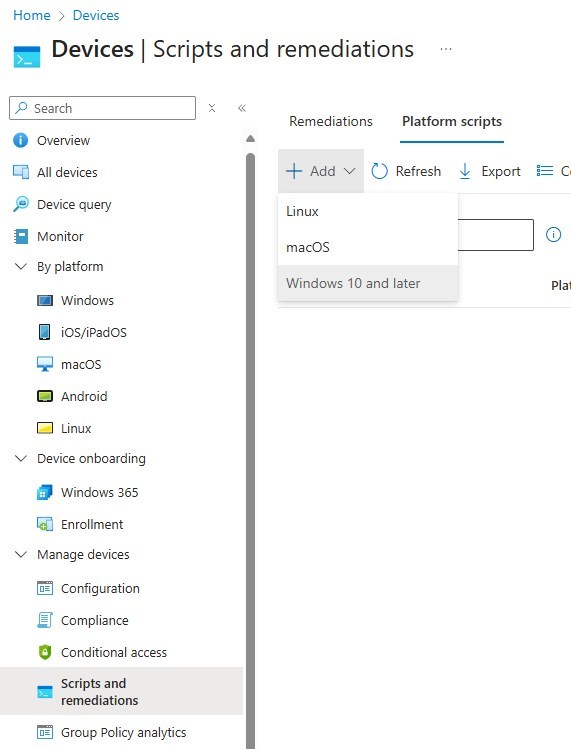 Intune Windows 10 ESU
