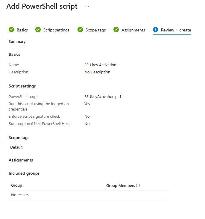 Intune Windows 10 ESU