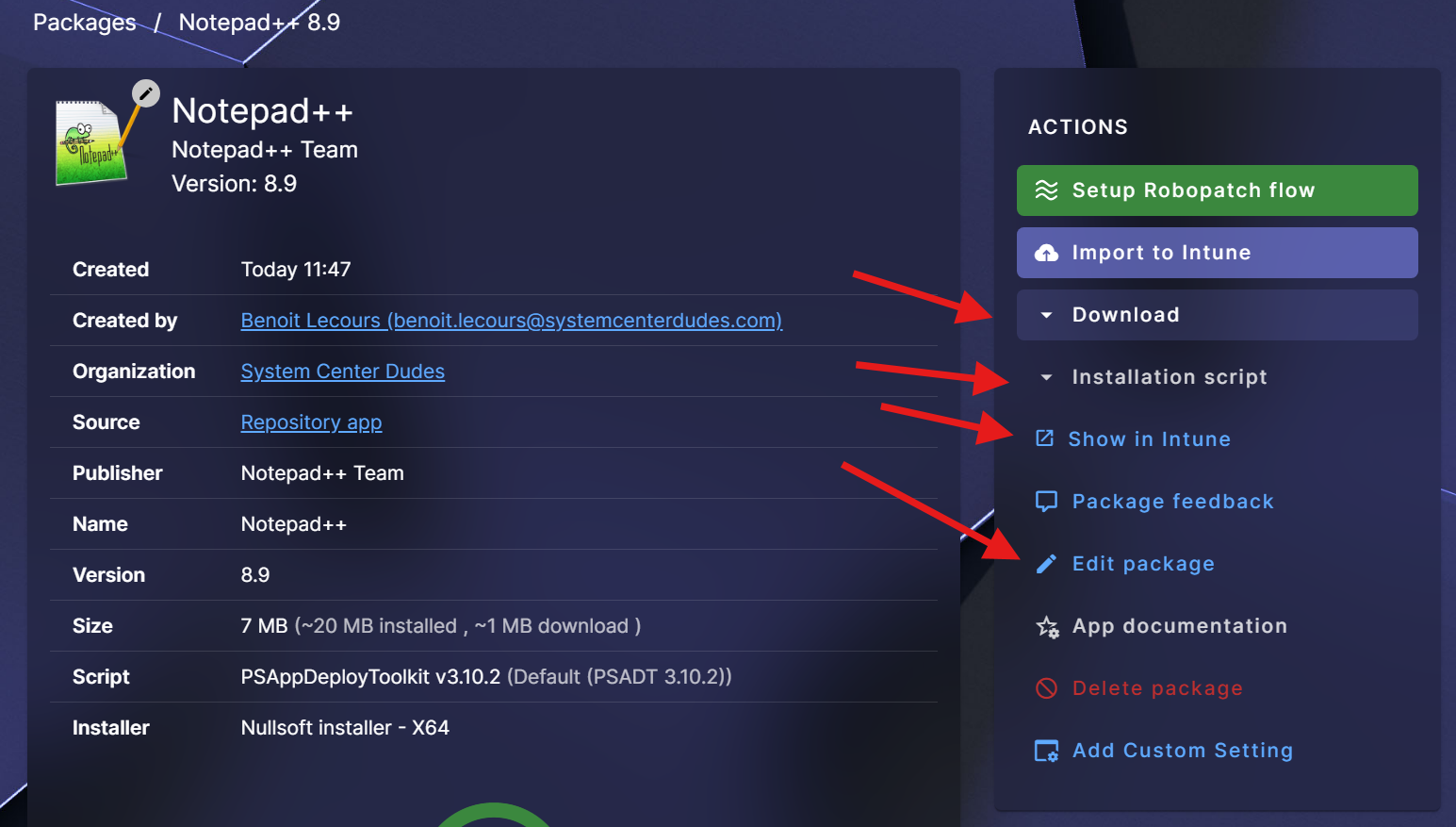 Robopack Application guide