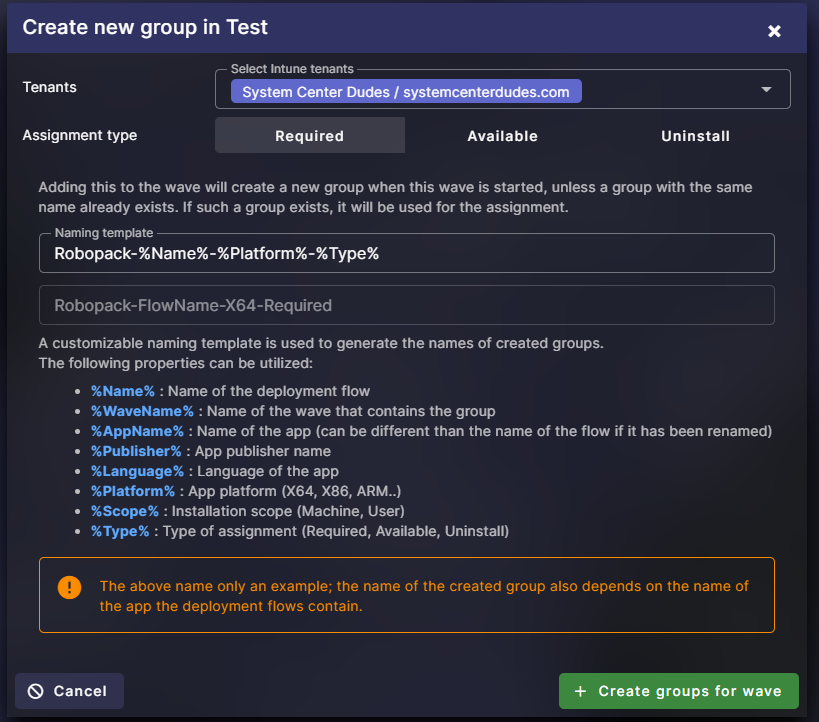 Robopack Application guide