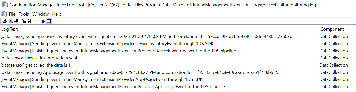 Intune Logs files