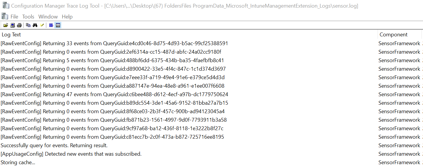 Intune Logs files