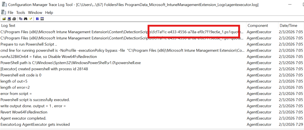 Intune Logs files