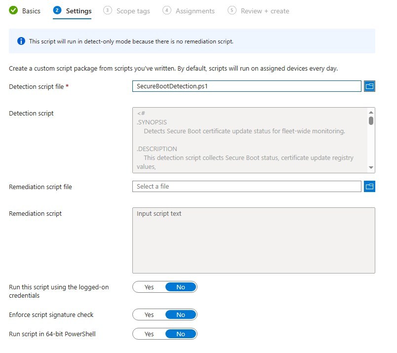 Intune Secure Boot Certificate