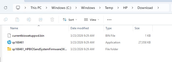 SCCM HP MIK BIOS update