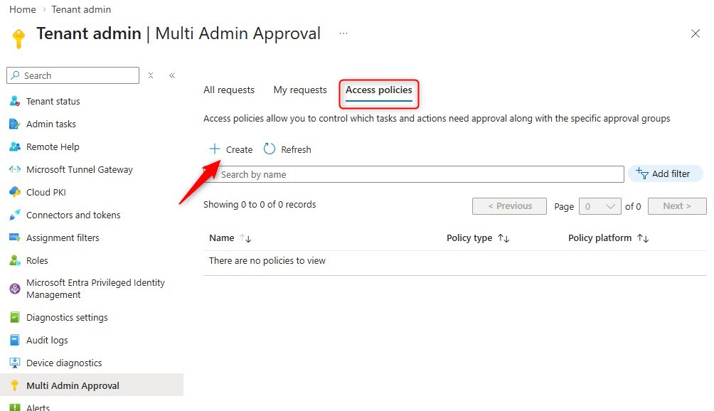 Intune Multi-Admin Approval