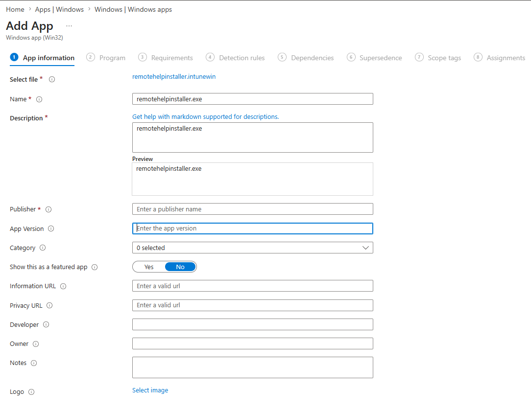Intune Remote Help
