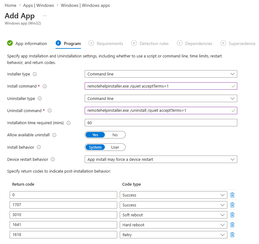 Intune Remote Help