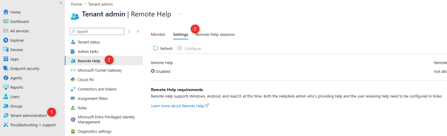 Intune Remote Help