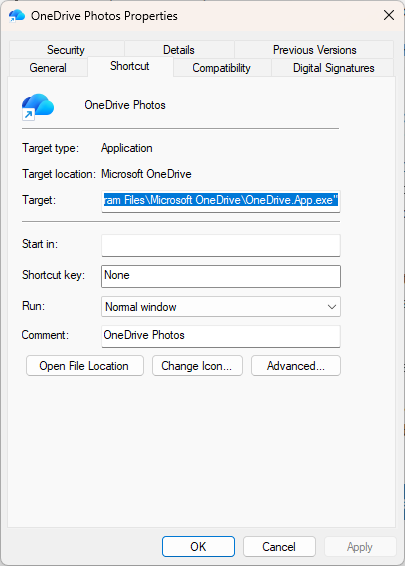 Intune Onedrive Photo app