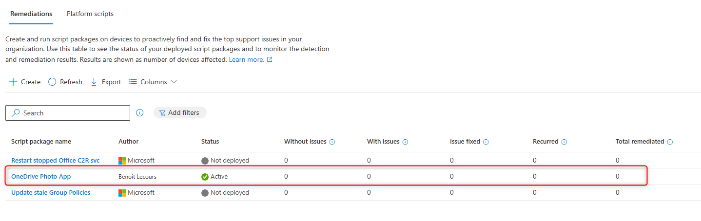 Intune Onedrive Photo app