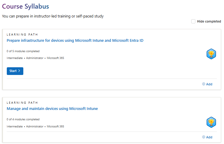 Intune Certification MD-102